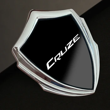 Автомобильная наклейка Эмблема в 3D стиле, наклейка для отделки кузова автомобиля, наклейка на значок, аксессуары для интерьера, металлическая автомобильная наклейка для Chevrolet CRUZE CRUZET