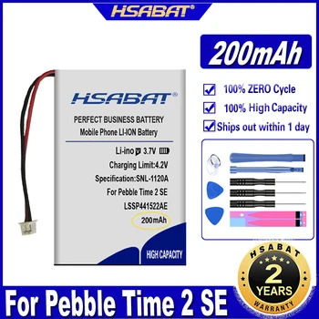 Аккумулятор HSABAT LSSP441522AE емкостью 200 мАч для умных часов Pebble Time 2 SE Smart Watch Batteries
