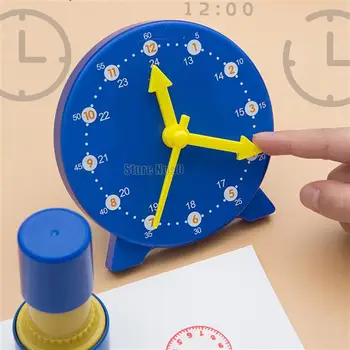 Для детей Модель часов для детей раннего возраста Познавательные пособия по математике Монтессори Трехигольные Съемные игрушки