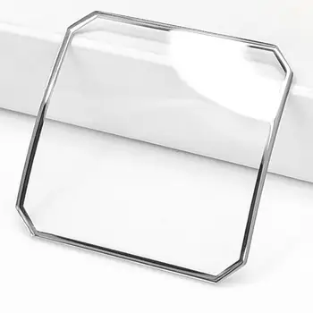 Замена часового стекла Минеральное стекло Прозрачная Квадратная Передняя крышка из стекла с серебряным краем Деталь для ремонта часов для K1U211 K1U214