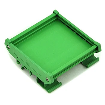 Модульный адаптер Прочная плата Зеленый держатель для крепления на DIN-рейку практичный ПВХ кронштейн для печатной платы Корпус держателя