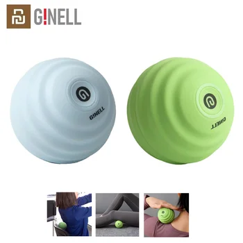 Новый оригинальный мини-портативный массажный мяч для йоги Youpin GINELL Electric Fascia Ball, водонепроницаемые офисные упражнения в 3 режимах, расслабляющие мышцы