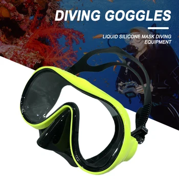Очки для подводного плавания с защитой от тумана, маска, снаряжение Складная Удобная подводная маска, Регулируемое оборудование для плавания для взрослых