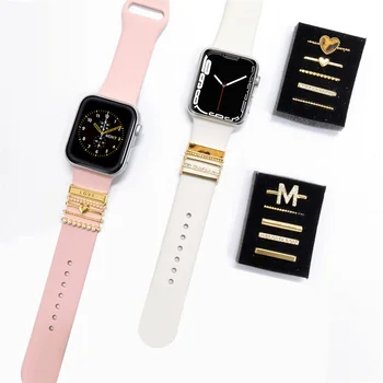 Украшение для Apple watch band 8 7 se, ювелирные изделия с ультра бриллиантами, подвески, аксессуары samsung/Huawei, ремешок для часов 20/22 мм, браслет для часов