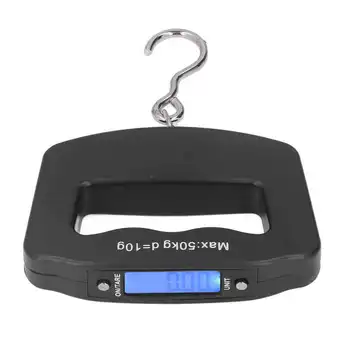 Цифровые весы Цифровые подвесные весы 50 кг с крючком Блок преобразования ЖК дисплея Электронные весы с крючком для покупок Рыболовный ДОМ