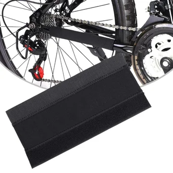 1 шт. протектор велосипедной цепи, нейлоновая защитная накладка для цепи, защитная накладка для цепи, черные аксессуары для велосипедных велосипедов
