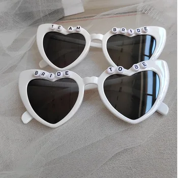 1 шт. Солнцезащитные очки для будущей невесты на пляже, у бассейна, украшение для Девичника, Подарки для подружек невесты, Свадебные принадлежности для душа новобрачных