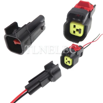 2-контактный разъем для автоматического подключения кабеля с проводами Автомобильные Герметичные разъемы для адаптера форсунки топливной форсунки автомобиля EV6