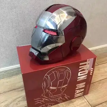 2022 Новый 1:1 Косплей Marvel Железный Человек Mk5 Электрический Шлем Из Нескольких частей Открывающийся И Закрывающийся Шлем Голосовое Управление Глазами Модель Игрушки