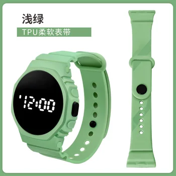 2023 Новые Светодиодные Цифровые Студенческие Силиконовые Электронные наручные часы для мальчиков Детские часы Водонепроницаемые Спортивные наручные часы Детские часы