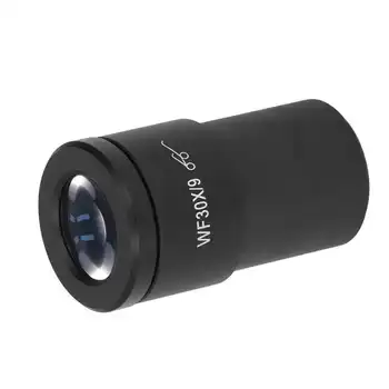 30-мм Стереоскопический объектив для микроскопа с высокой точкой обзора, широкоугольный оптический стеклянный окуляр WF30X /9, объектив для микроскопа