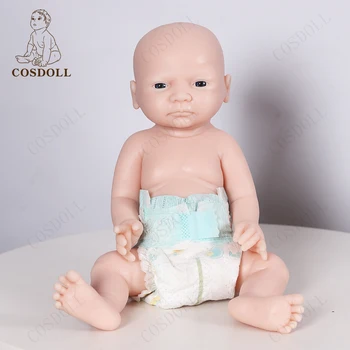 45 см 2,6 кг Силиконовая кукла-Реборн Девочка, игрушки своими руками, неокрашенные незаконченные реалистичные новорожденные куклы Bebe, подарки для детей