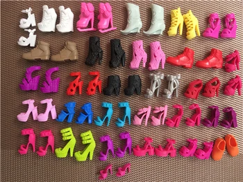 5 пар оригинальных туфель-принцесс для кукол 1/6, модная женская кукла, повседневная обувь на высоком каблуке, аксессуары для кукол