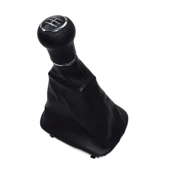 Isance Новая ручка переключения передач Gear Gaitor Boot 5 ступенчатая черная подходит для Audi A6 C5 1998 1999 2000 2001