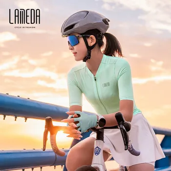 LAMEDA 2023, новая высококачественная женская одежда для велоспорта, летний профессиональный дышащий топ для шоссейного велосипеда с короткими рукавами