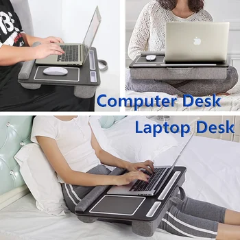 Mumucc Повседневный офисный стол для ноутбука с удобной ручкой Подходит для ноутбуков размером до 17 дюймов Идеально подходит для работы на диване Компьютерный стол