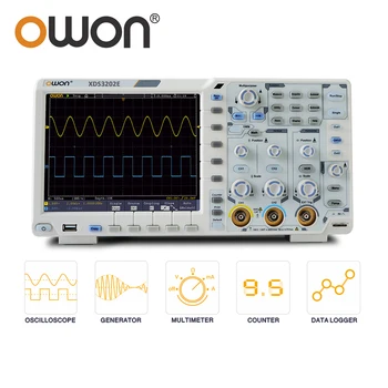 Owon XDS3202E Цифровой осциллограф 2 канала 8 бит 200 МГц Полоса пропускания 1GS/s 8 