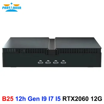 Partaker 12th Gen Mini Host Gamer PC i9 12900F i7 12700F i5 12400F Nvidia RTX 2060 12G PCIE4.0 Windows 11 WiFi6 Мини-ПК для игр