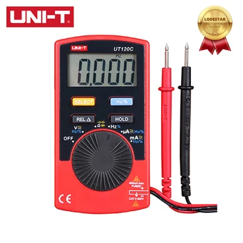UNI-T UT120A UT120B UT120C Карманный Цифровой Мультиметр Переменного / постоянного тока С функцией Тестирования Относительного Измерения