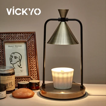 VICKYO Nordic светодиодная настольная лампа для подогрева свечей, Лампа для расплавления воска, Настольная лампа, Ночник для украшения домашней атмосферы в гостиной