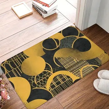 Абстрактный желтый коврик для ванной, домашний коврик, кухонный ковер, балкон