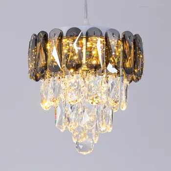 Американская роскошная винтажная хрустальная люстра для столовой, кухонный остров, подвесной светильник, круглый подвесной светильник для домашнего декора