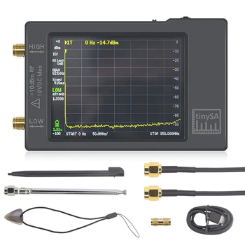 Анализатор спектра V0.3.1, 100-960 МГц, вход MF/HF/ VHF UHF, с сенсорным экраном 2,8 дюйма с функцией защиты от электростатического разряда