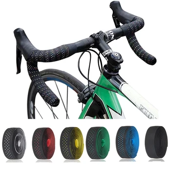 Велосипедная лента PU + EVA, ленты для руля велосипеда, Вентиляционные Кожаные Аксессуары для велосипеда, лента для перекладины дорожного велосипеда, лента для руля