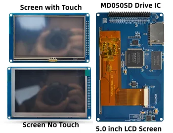 Высококачественный 5,0-дюймовый 16M CPLD TFT ЖК-Экранный Модуль MD050SD Drive IC 800*480 MCU Bus Interface