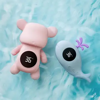 Датчик температуры ванны в форме мультяшного животного С ЖК-дисплеем Температура воды для младенцев Детские игрушки для душа