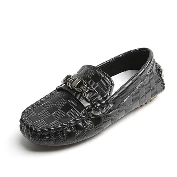 Детская повседневная Кожаная обувь 2023 года, Новая обувь-боб Для мальчиков и девочек, Нескользящая Удобная обувь На Мягкой подошве, Детская обувь Для выступлений