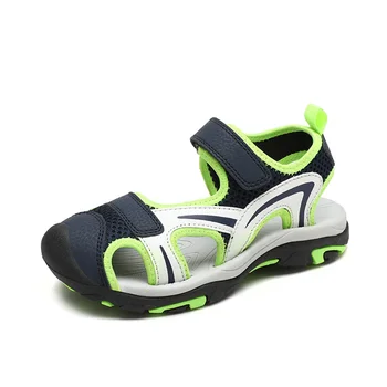 Детские дышащие водонепроницаемые быстросохнущие тапочки Для мальчиков и девочек, классные пляжные сандалии, детская легкая удобная повседневная обувь