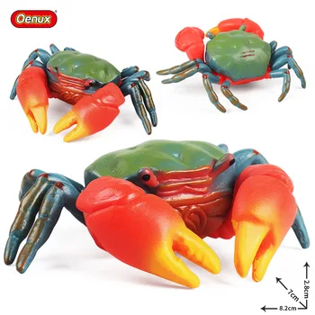 Детский когнитивный симулятор Модель морского животного игрушка Краб красные клешни ручной краб красная черепаха рука богомола когнитивная игрушка краб