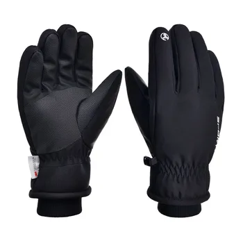 дешевые лыжные перчатки с наружной трикотажной манжетой водонепроницаемые лыжные перчатки
