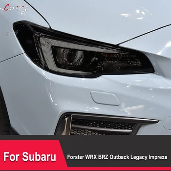 Для Subaru Forster WRX BRZ Outback Legacy Impreza Защитная пленка для автомобильных фар Налобный фонарь Прозрачная черная наклейка из ТПУ 2 шт