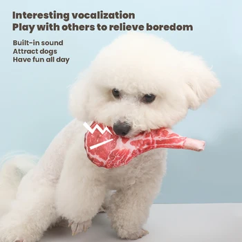 Домашняя Собака Стейк Игрушка Звука Забавная Интерактивная Игрушка Для Собак Принадлежности Для Домашних Собак