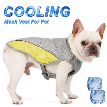 Жгут для охлаждения одежды, Регулируемый Сетчатый Светоотражающий Жилет, пальто, Дышащий Быстросъемный Летний Жилет Для собак, Охлаждающий Жилет