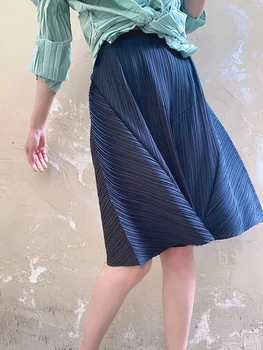 Женские летние плиссированные Новые Корейские модные Дизайнерские широкие брюки Miyake, повседневные пляжные шорты