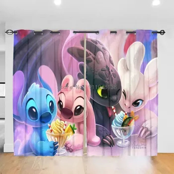 Занавеска Disney для детской комнаты, сшитая из полиэфирного волокна в стиле аниме, плотная занавеска, домашний декор, украшения комнаты