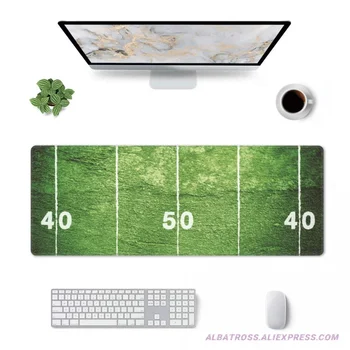 Игровой коврик для мыши на футбольном поле с резиновыми прошитыми краями Коврик для мыши 31,5 