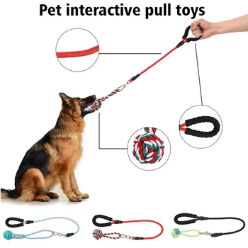 Интерактивные игрушки для домашних животных: Тяговые износостойкие игрушки с узлами для собак: Интерактивные тянущие игрушки для домашних животных