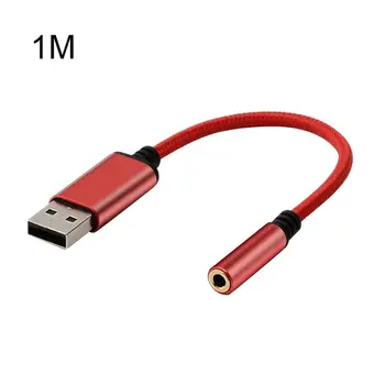 Кабель 0,2 / 1 м 2в1 от USB до 3,5 мм, адаптер для компьютерных наушников для App-le Be-at