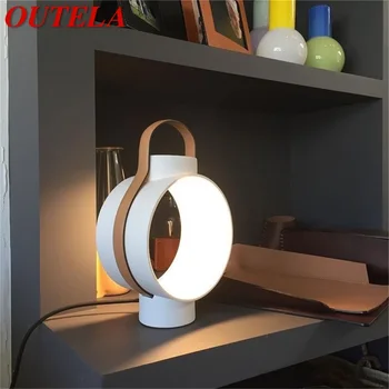 Креативная настольная лампа OUTELA в форме барабана, современный настольный светильник для украшения детской спальни