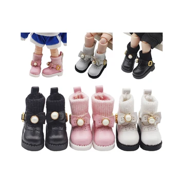 Кукольные туфли OB11 с бантом DOD Doll Boots также подходят для кукол GSC YMY P9 1/12 BJD Doll Boots Аксессуары для игрушек 2,5*1,1 см
