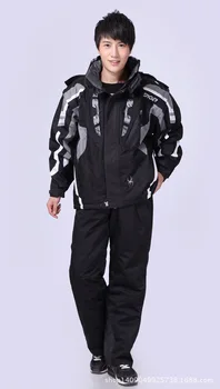 Лыжный костюм мужской зимний Spider Термальные водонепроницаемые ветрозащитные зимние брюки Лыжная куртка мужской комплект лыжных и сноубордических костюмов