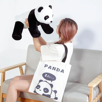 Милый ребенок, большая гигантская панда, плюшевая кукла-животное из реальной жизни, мультяшная кавайная подушка для девочек, подарки для влюбленных