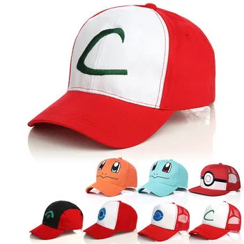 Модная бейсболка с изображением аниме-покемона с мультяшным рисунком Для мужчин и женщин, Универсальная Регулируемая шляпа для косплея, Праздничные Подарки на День Рождения