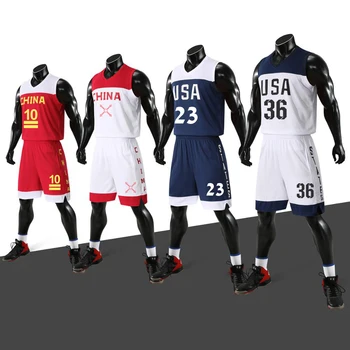 Мужские Детские баскетбольные майки из США, шорты, баскетбольные рубашки с возвратом в молодежный колледж, комплекты баскетбольной формы из Китая, изготовленные на заказ, Наборы