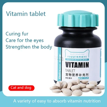 Мультивитаминные таблетки для домашних кошек, 150 таблеток, универсальная пищевая добавка, Витамин В, Витамин е для кошек и собак