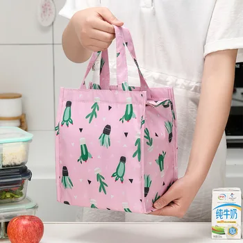 Мультяшная изолирующая сумка для ланча для детей, портативный термос для еды большой емкости, пляжный кулер, сумка для пикника, дорожные сумки-тоут